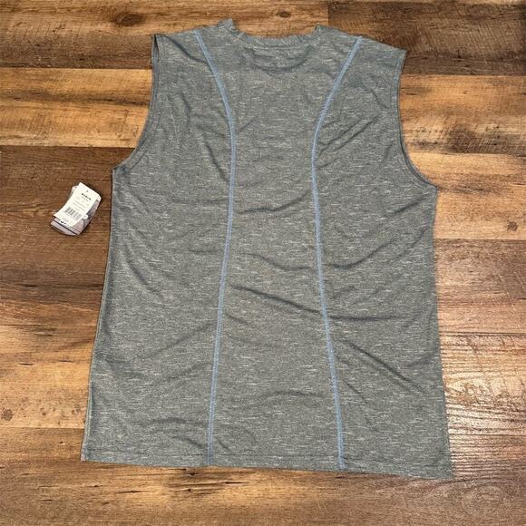 NWT North Carolina Tar Heels Men's Sleeveless Performance Tank Top Gray L Kohls - Picture 2 of 8
